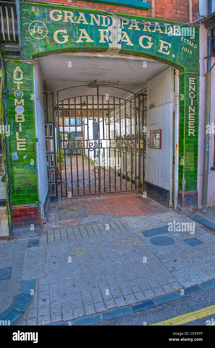 The old entrance to the Grand Parade Garage in Trafalgar Street