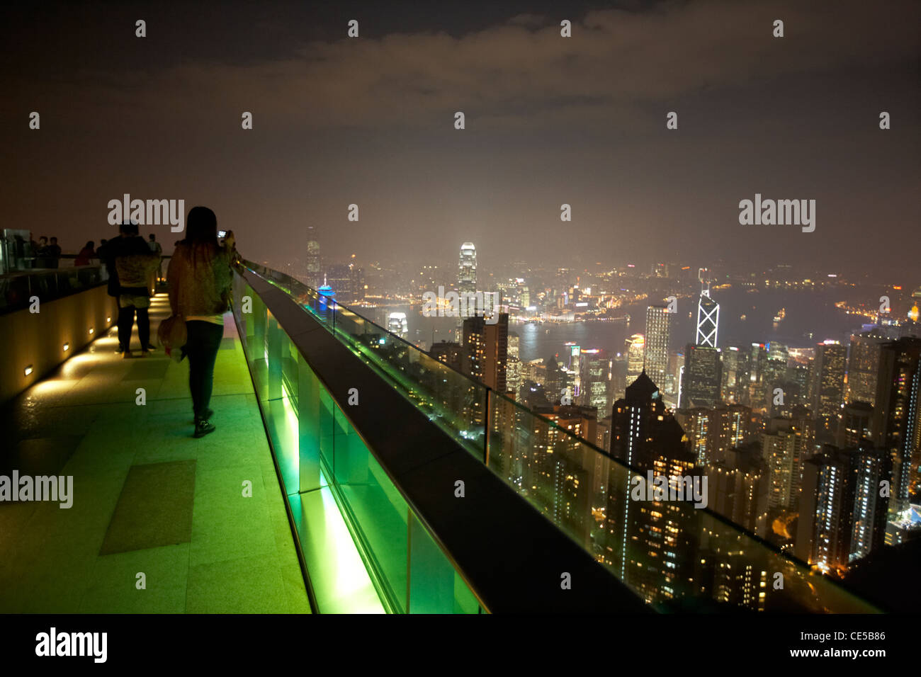 sky terrace on the peak hong kong hksar china asia Stock Photo