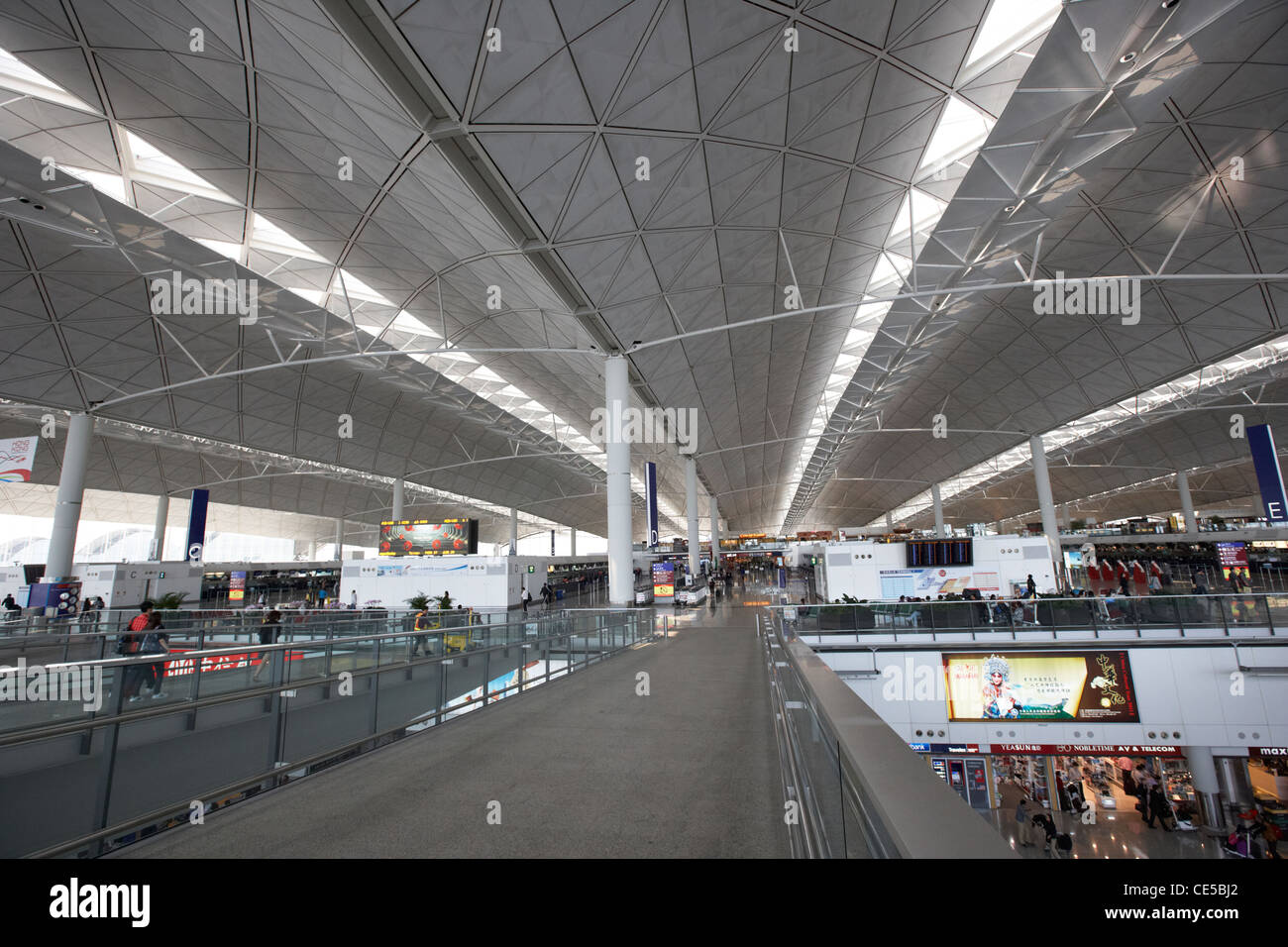 roof of hong kong international airport chek lap kok hksar china asia Stock Photo