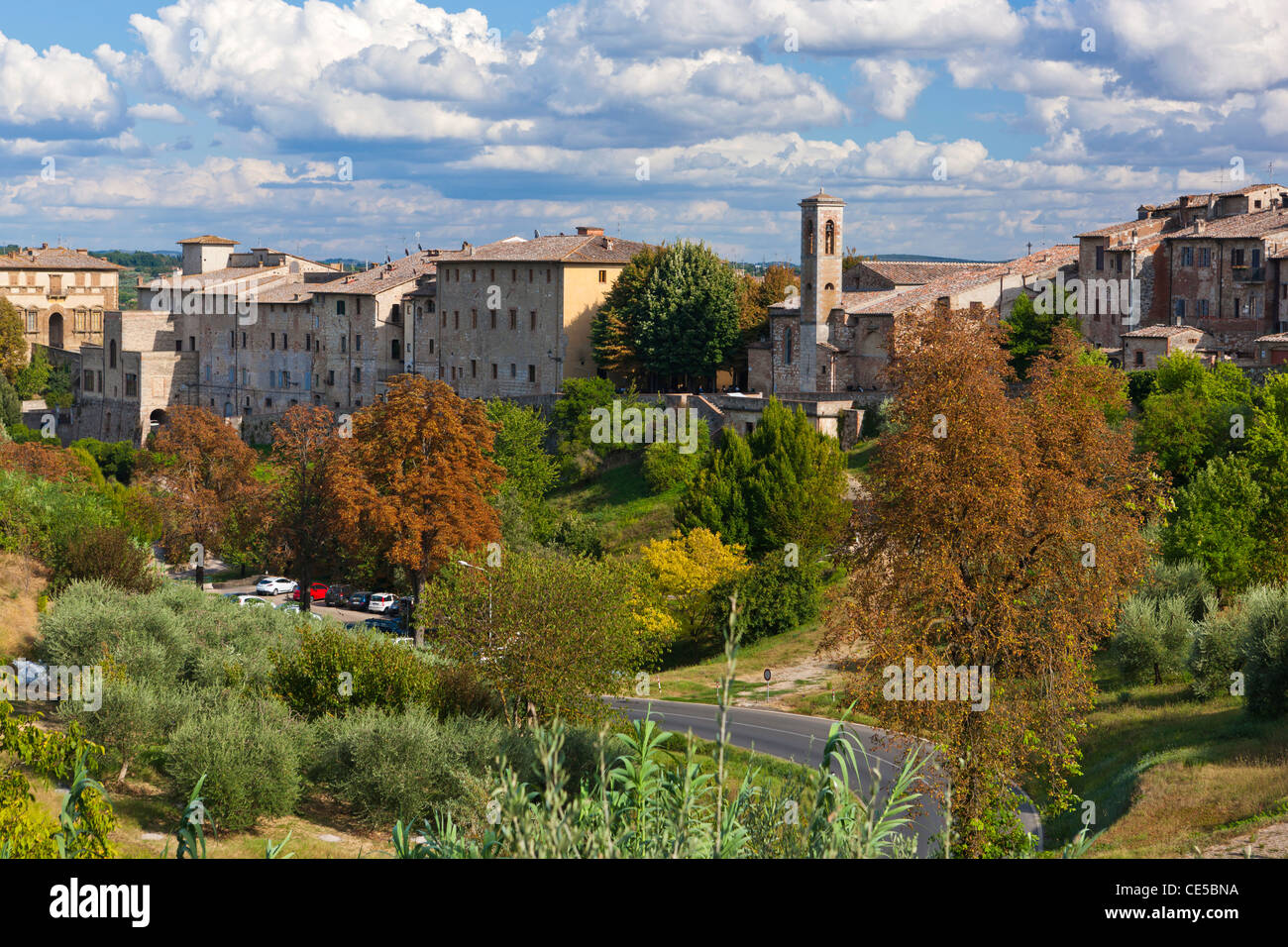 Colle di Val d'Elsa or Colle Val d'Elsa is a town and comune in Tuscany, Province of Siena, Italy, Europe Stock Photo