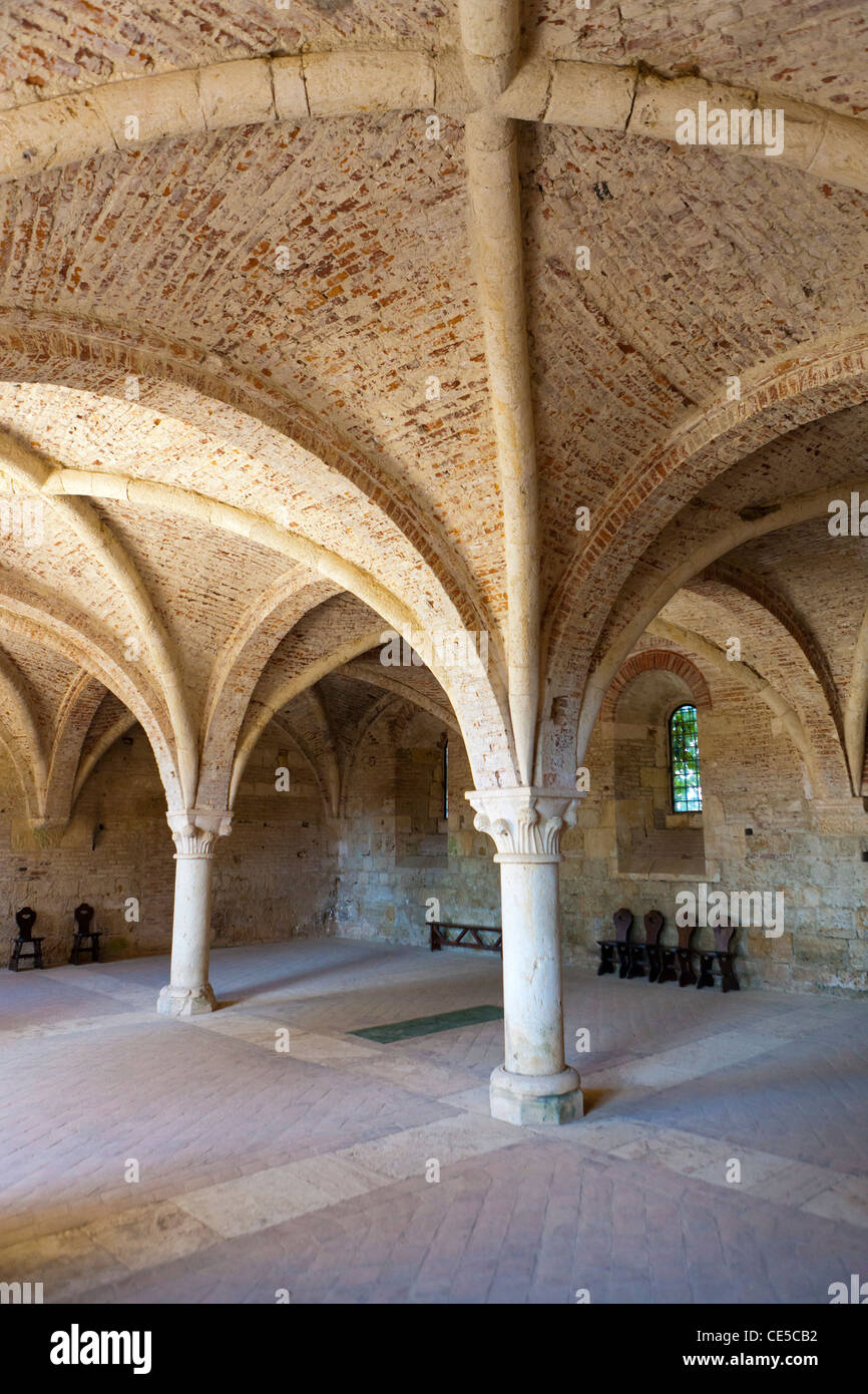 Ruins of the Cistercians abbey San Galgano, Chiusdino, Tuscany, Italy, Europe  Stock Photo