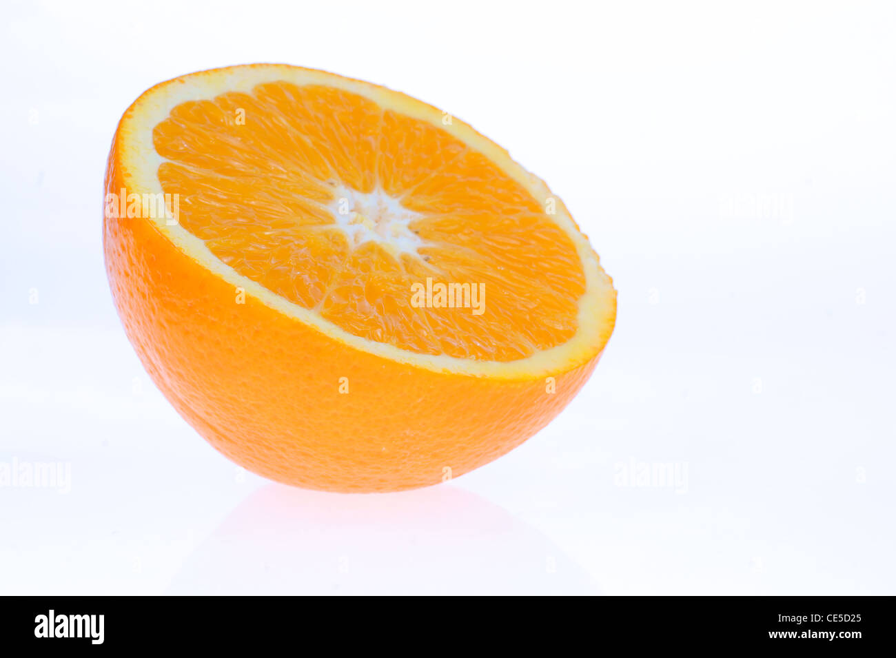 Orange fruit slice, isolated on white background Stock Photo - Alamy