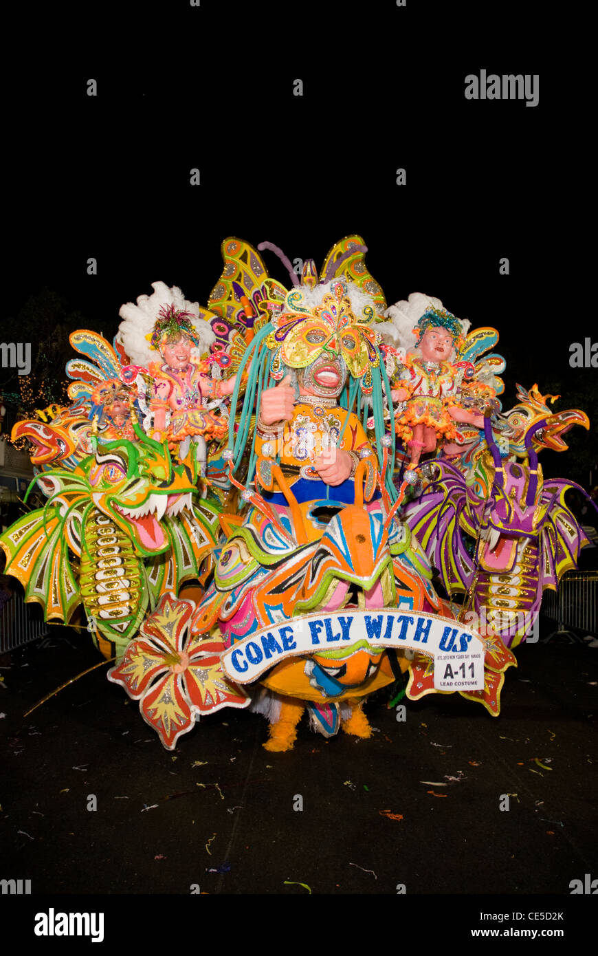 Junkanoo, New Year's Day Parade, Saxons, Nassau, Bahamas Stock Photo