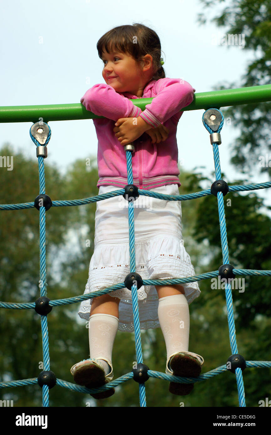 smiling little girl at the playground Stock Photo - Alamy