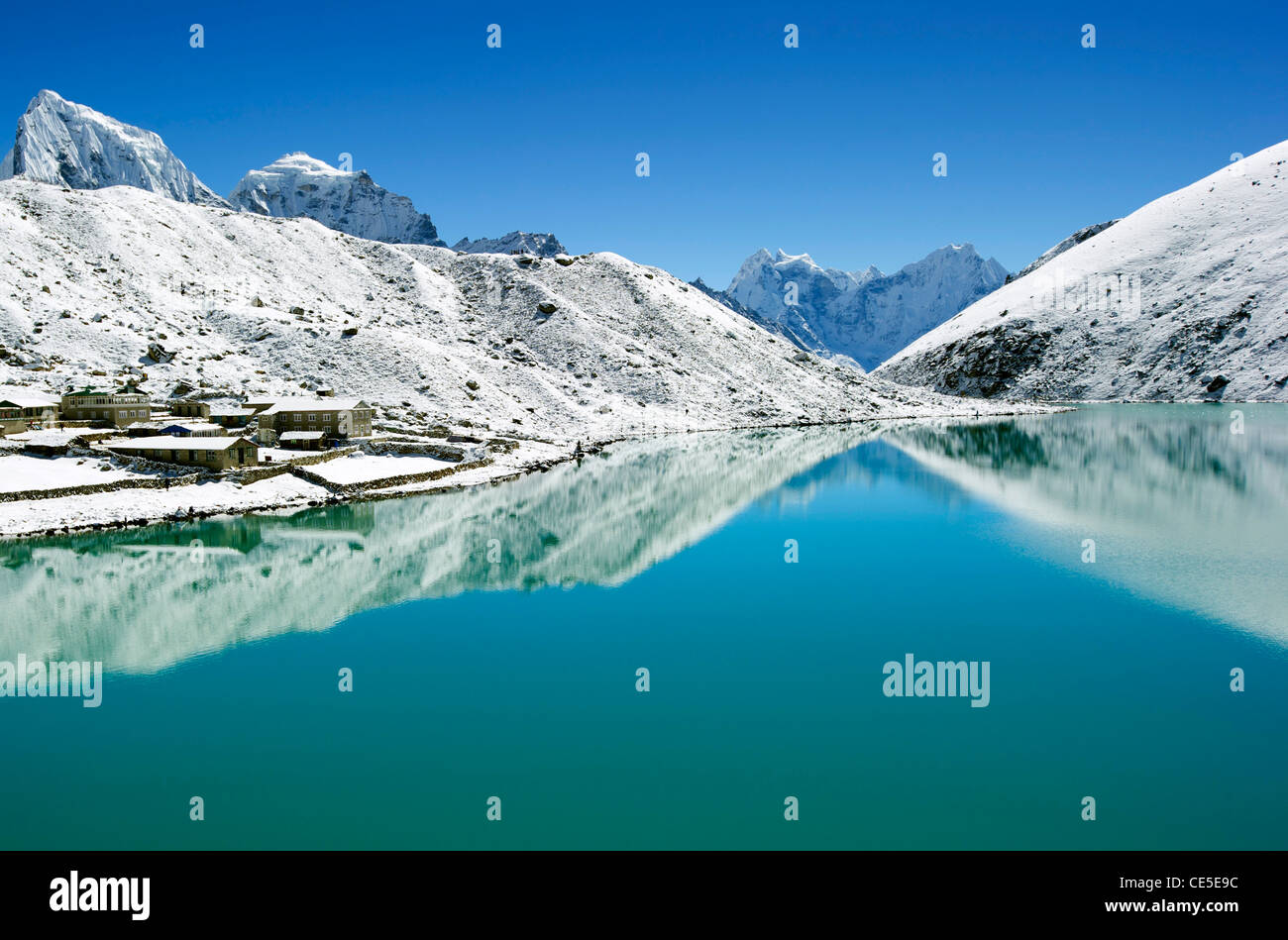 Clear blue lake in mountains hi-res stock photography and images - Alamy