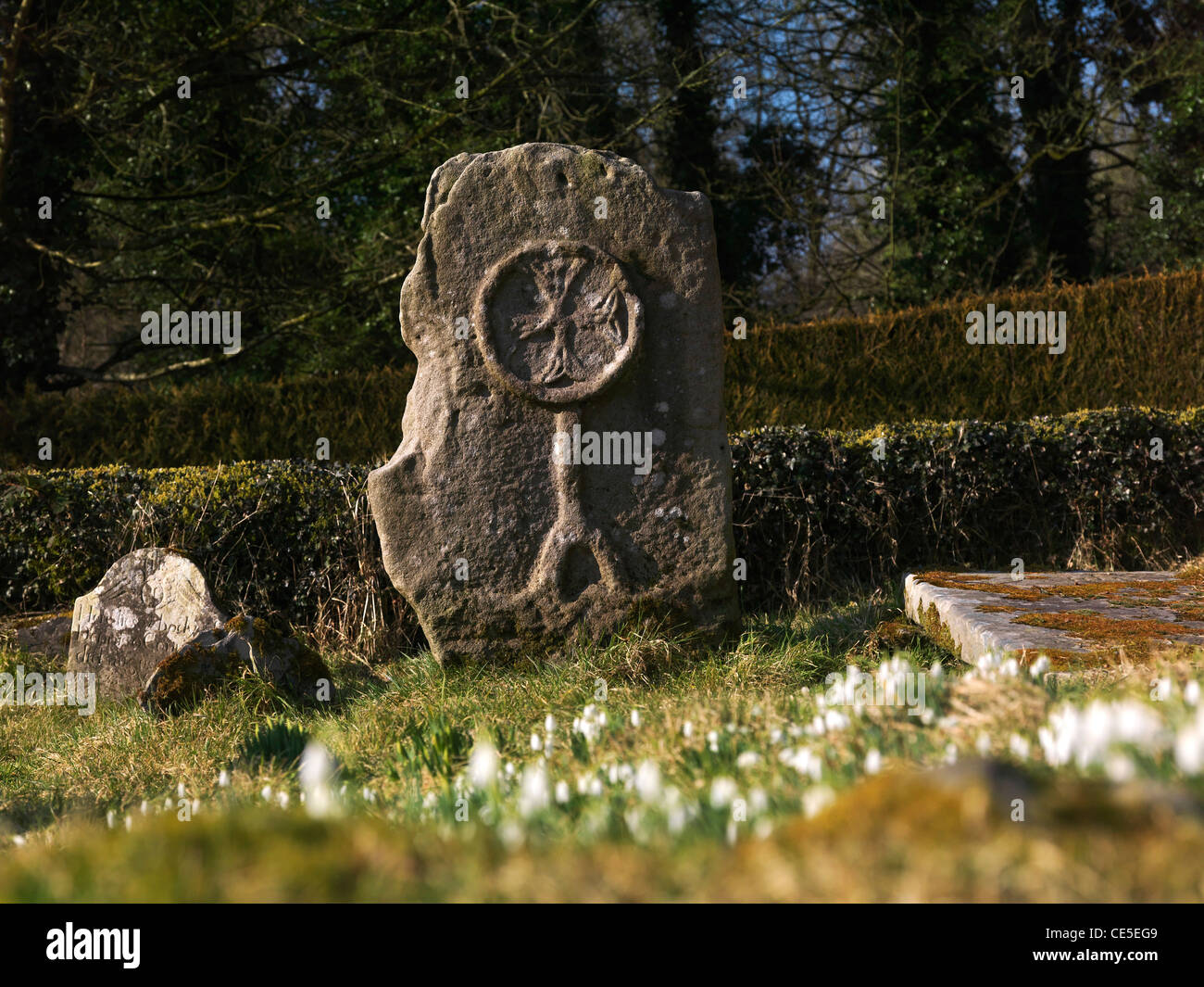 Bishops stone, Killadeas, County Fermanagh, Northern Ireland Stock Photo