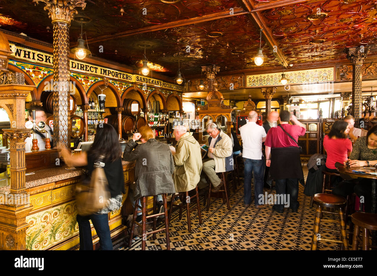 Crown Bar, Belfast, Northern Ireland Stock Photo