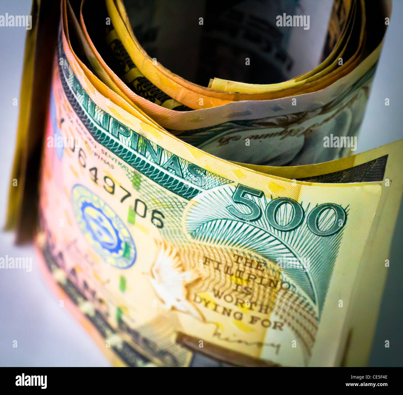 Philippine 500.00 peso bill Stock Photo