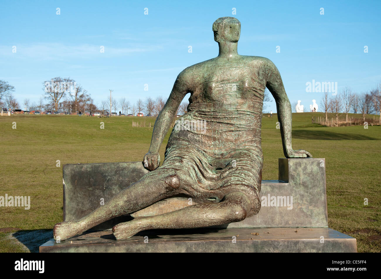 Draped Seated Woman By Henry Moore At The Yorkshire Sculpture Park
