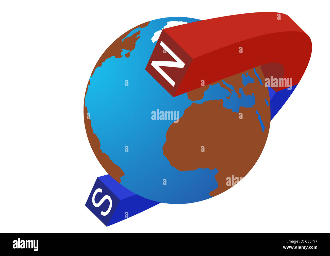 The is painted in blue and red color to indicate the polarity of