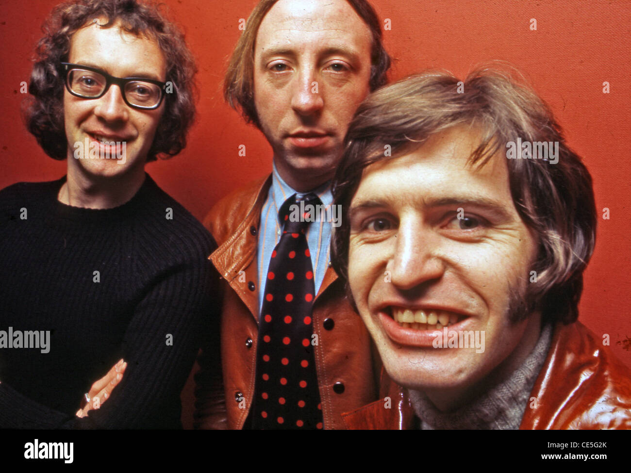 SCAFFOLD UK pop group from left: John Gorman, Roger McGough, Mike McGear in 1967. Photo Tony Gale Stock Photo