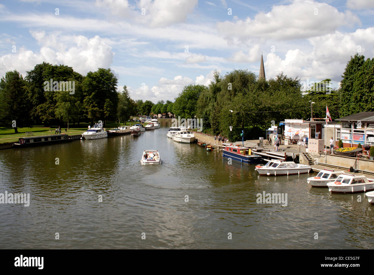 River Thames at Abingdon Oxfordshire Stock Photo