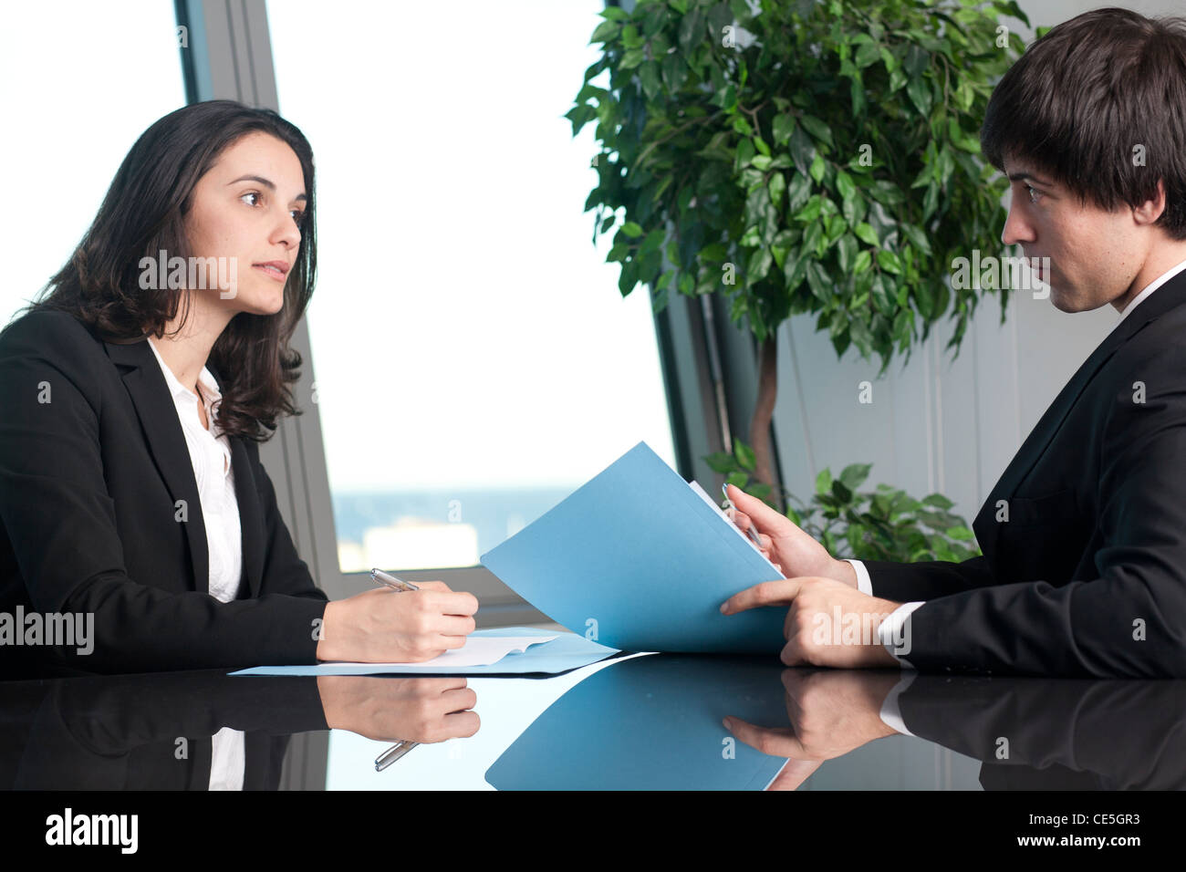 Problems with bank loan Stock Photo Alamy