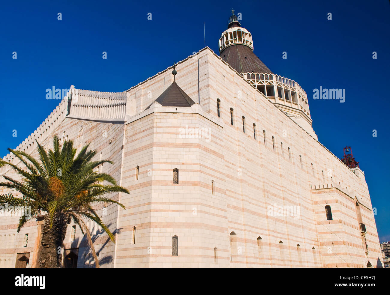 The Basilica of the Annunciation in Nazareth Israel Stock Photo Alamy