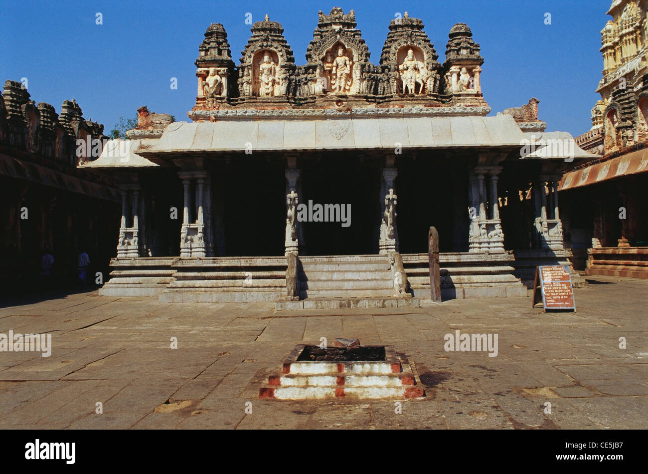 Virupaksha temple ; Hampi ; Hospet ; Ballari district ; Karnataka ...