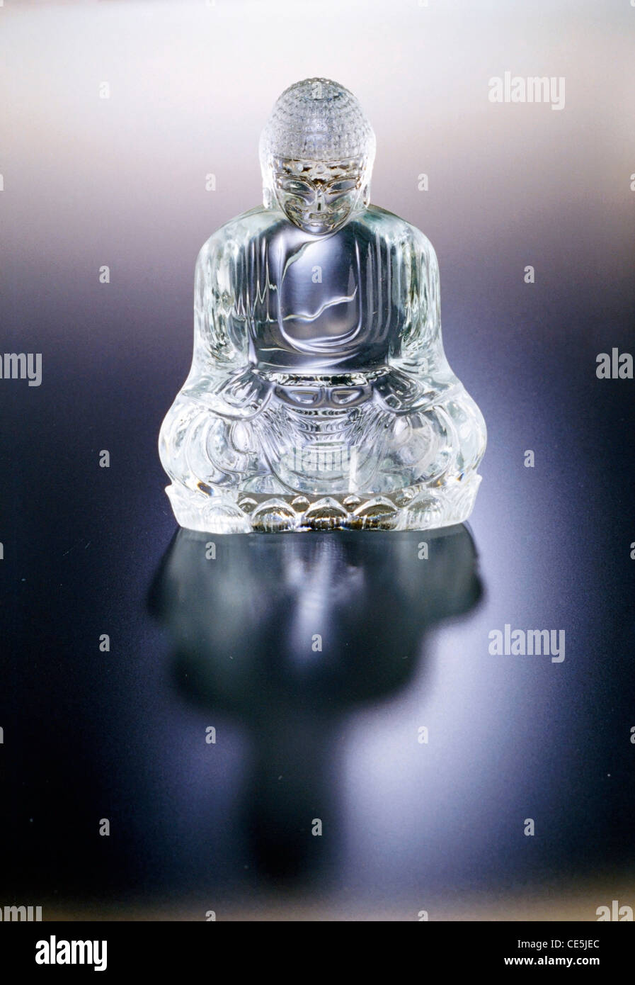 Buddha statue of Crystal glass Stock Photo Alamy