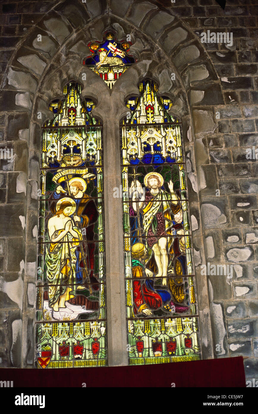 stained glass windows Saint John Church ; Dharamsala ; Himachal Pradesh