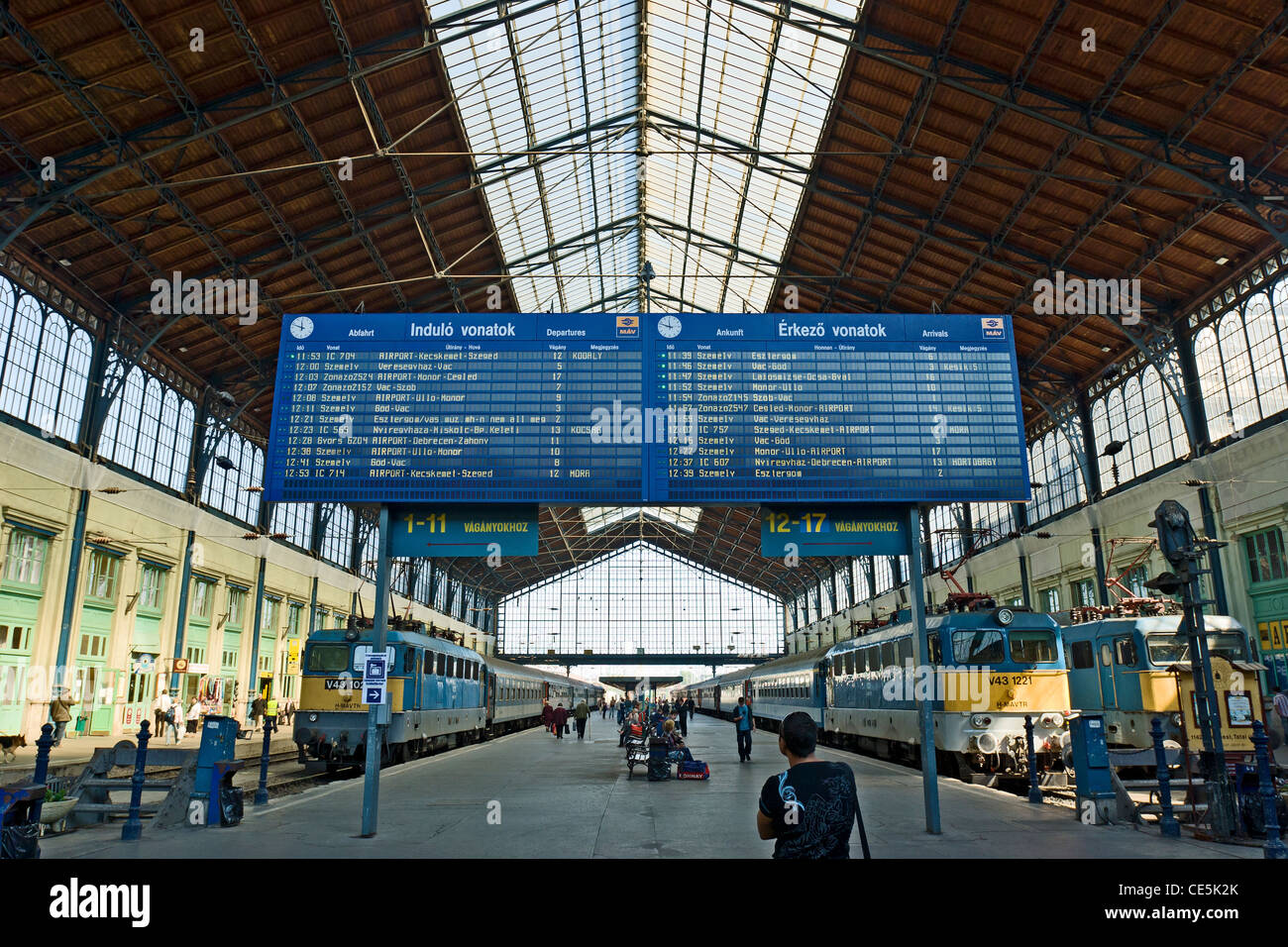 The West Station (Nyugati palyaudvar) Train Station, Budapest, Hungary  Stock Photo - Alamy