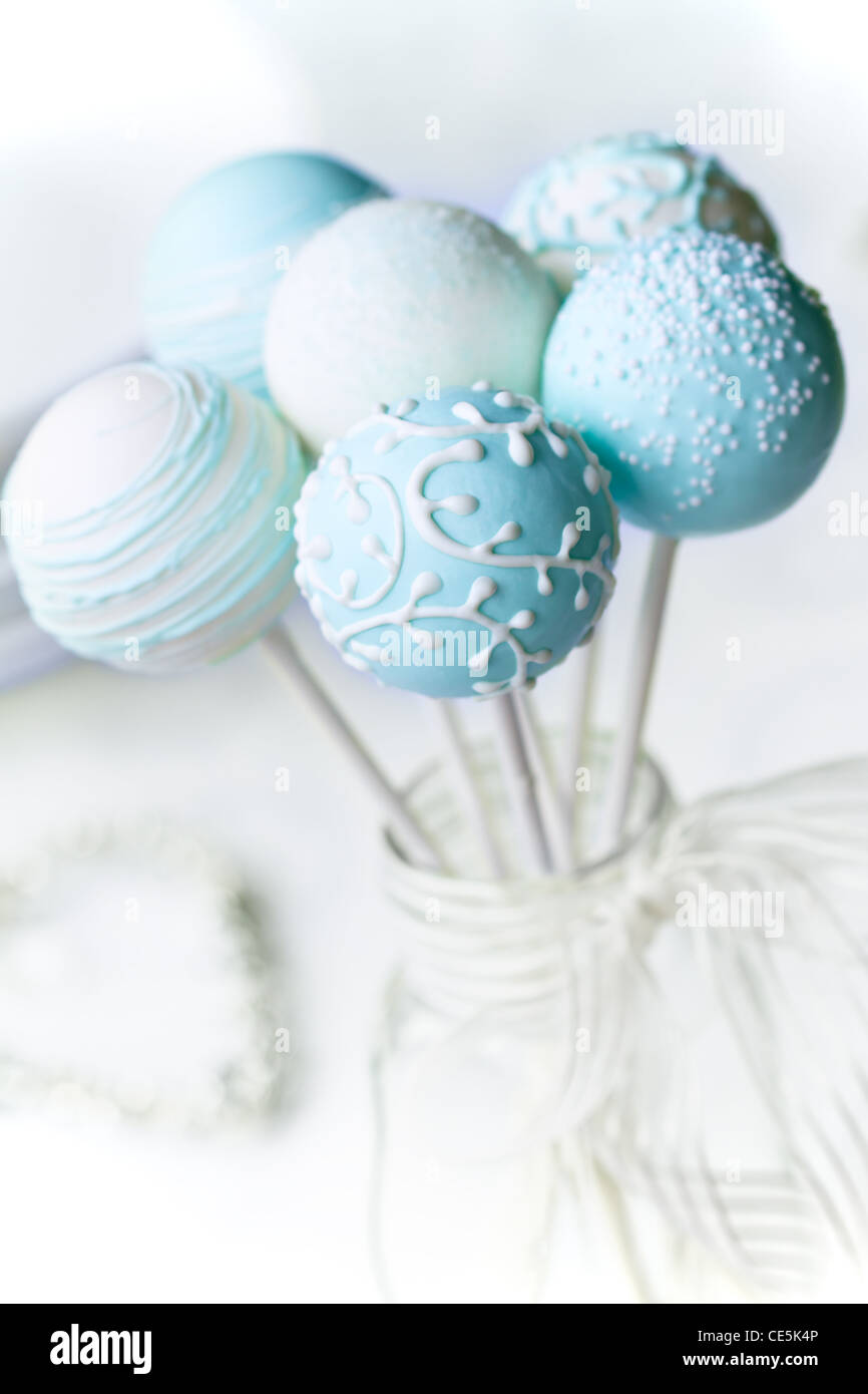 Wedding cake pops Stock Photo - Alamy