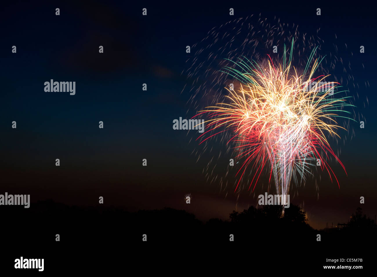 Fourth of July fireworks display in Boise, Idaho, USA Stock Photo Alamy