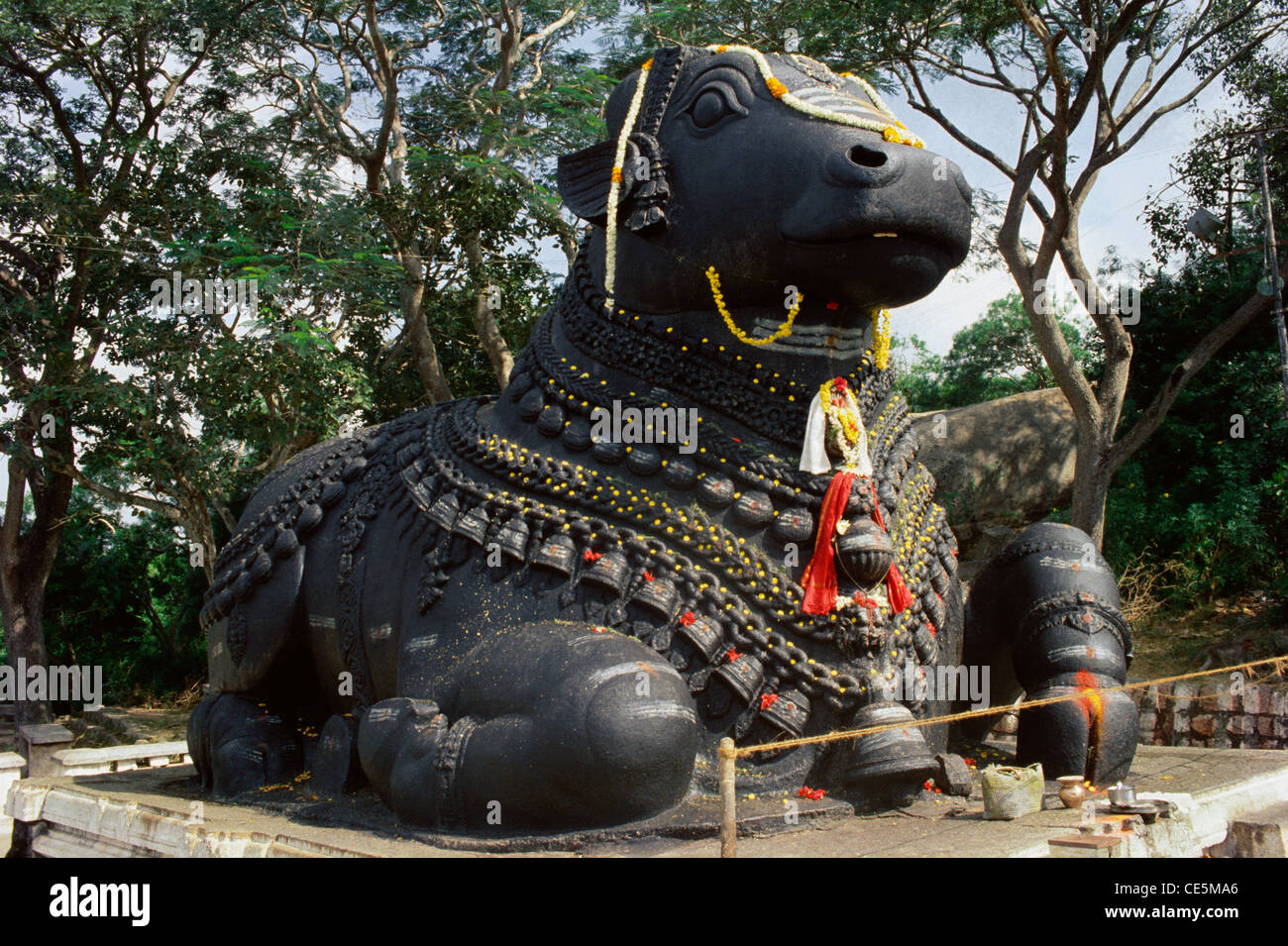 Nandi or bull statue ; Mysore ; Karnataka ; India Stock Photo Alamy