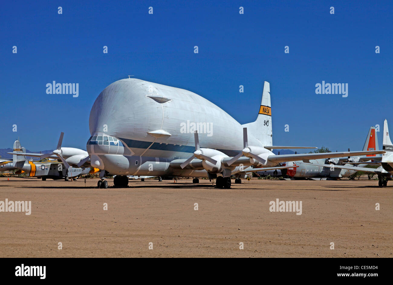 The Super Guppy Cargo Aircraft of NASA on display at Pima Museum Stock ...