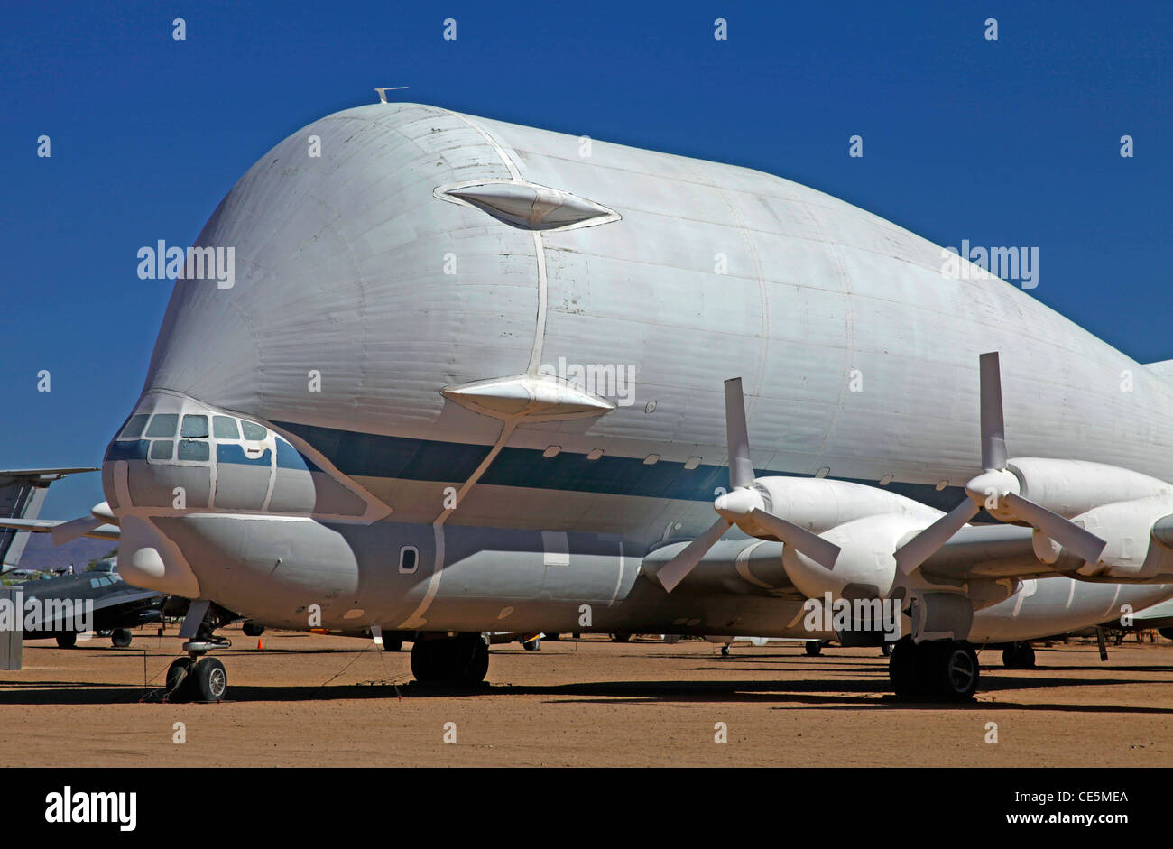 The Super Guppy Cargo Aircraft of NASA on display at Pima Museum Stock Photo