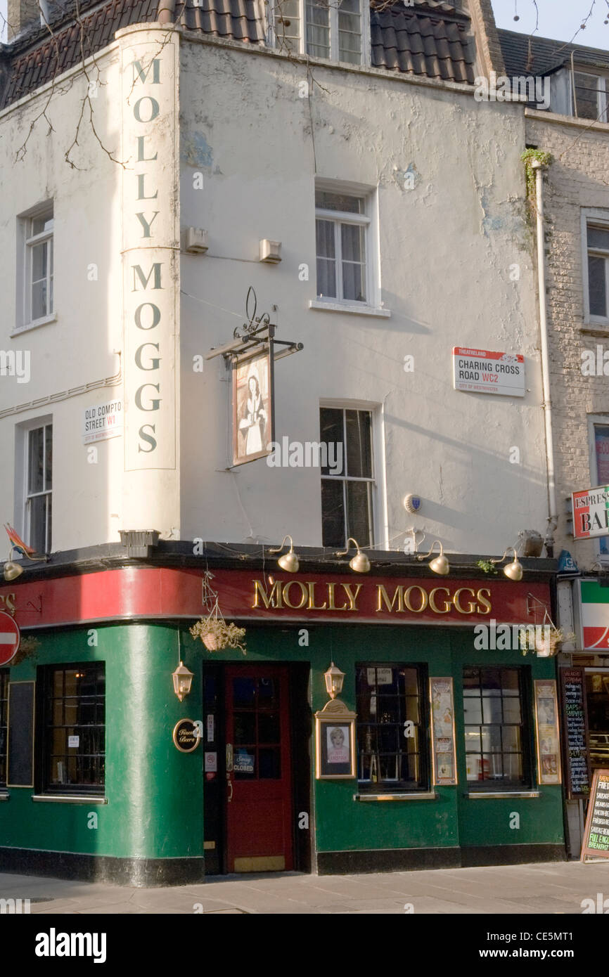 Charing Cross Road Old Compton Street London Molly Moggs pub bar inn