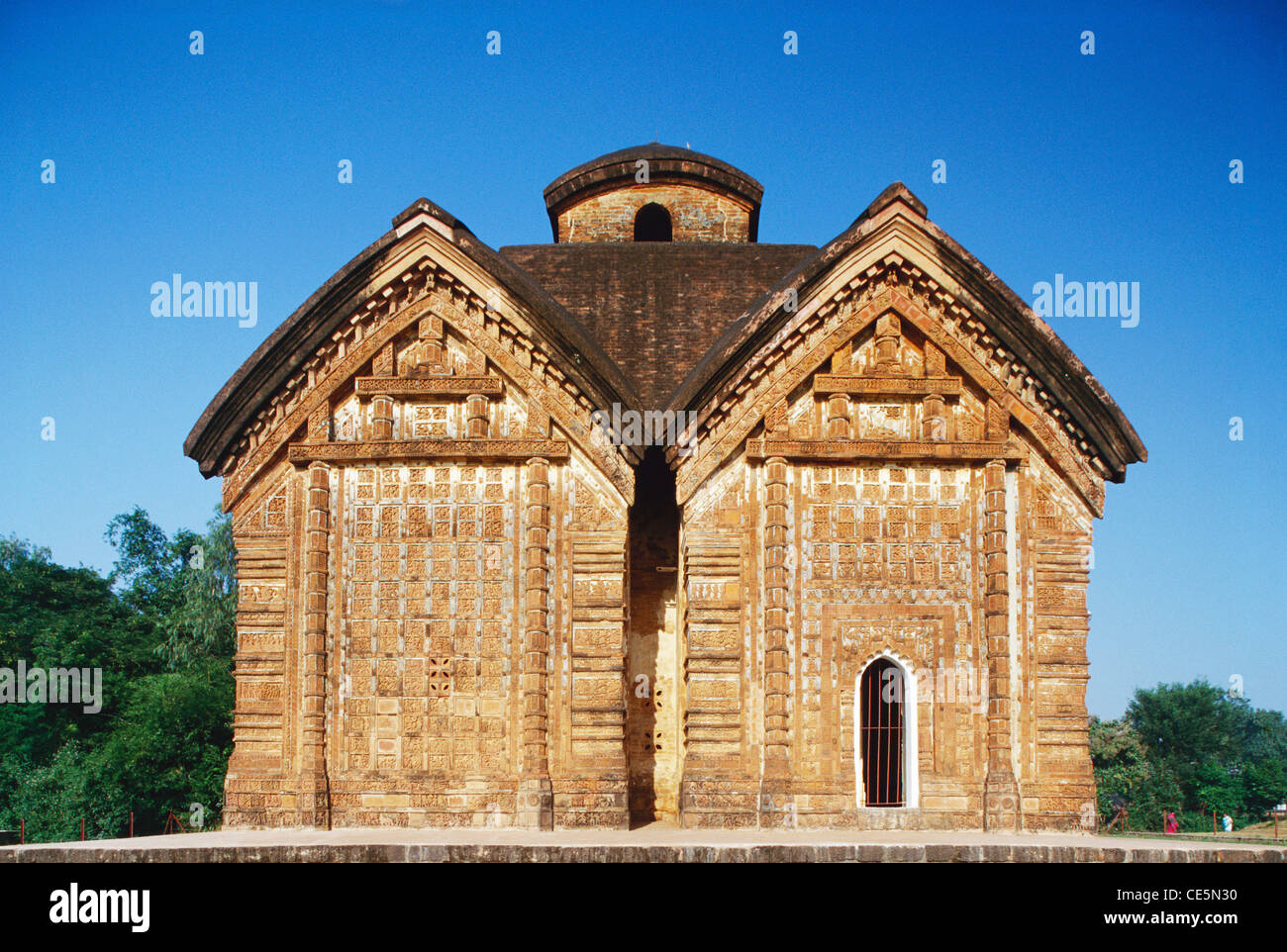 Terracotta art Jor Bangla temple ; Bishnupur ; West Bengal ; India Stock Photo Alamy