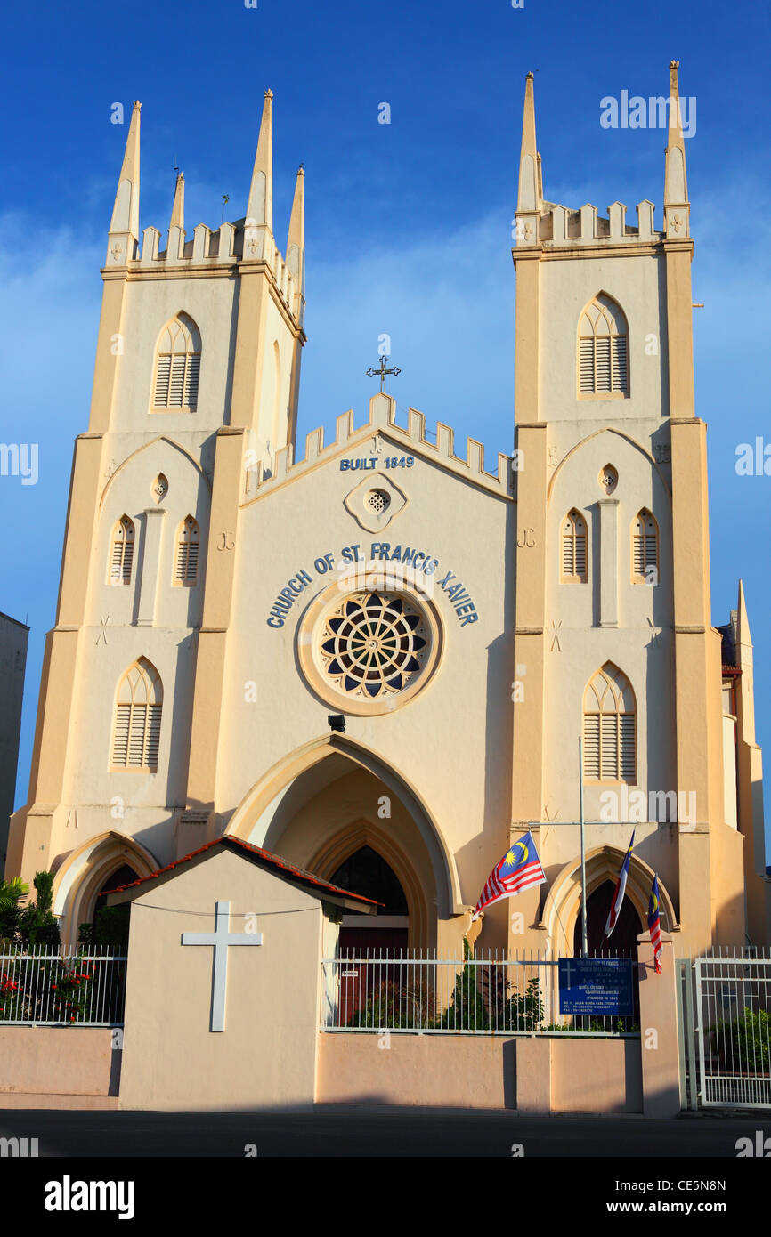 St. Francis Xavier Church. Melaka, Malaysia, Southeast Asia, Asia Stock