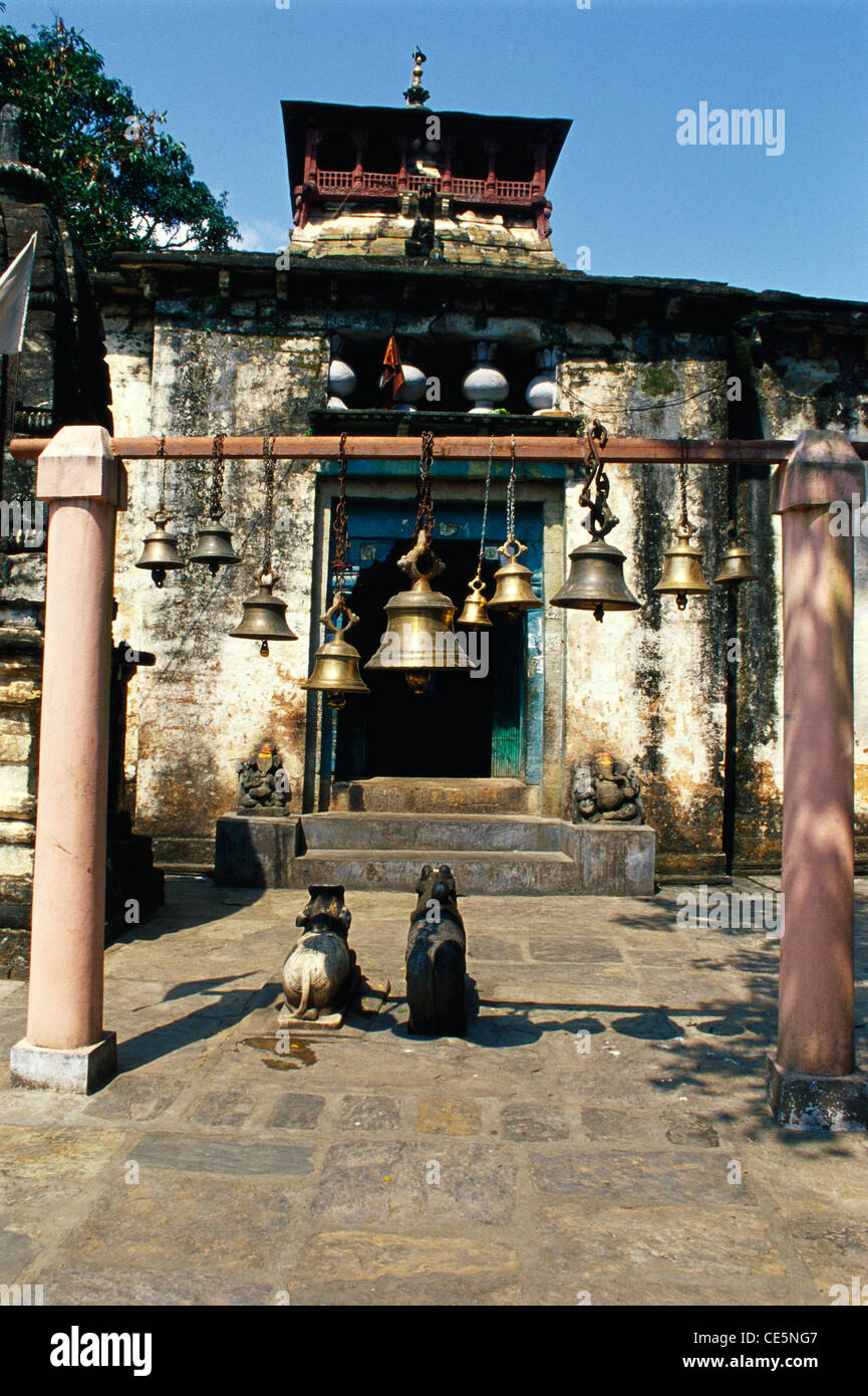 Bagnath Shiva temple at Bageshwar ; Uttaranchal ; Uttarakhand ; India ; Asia Stock Photo