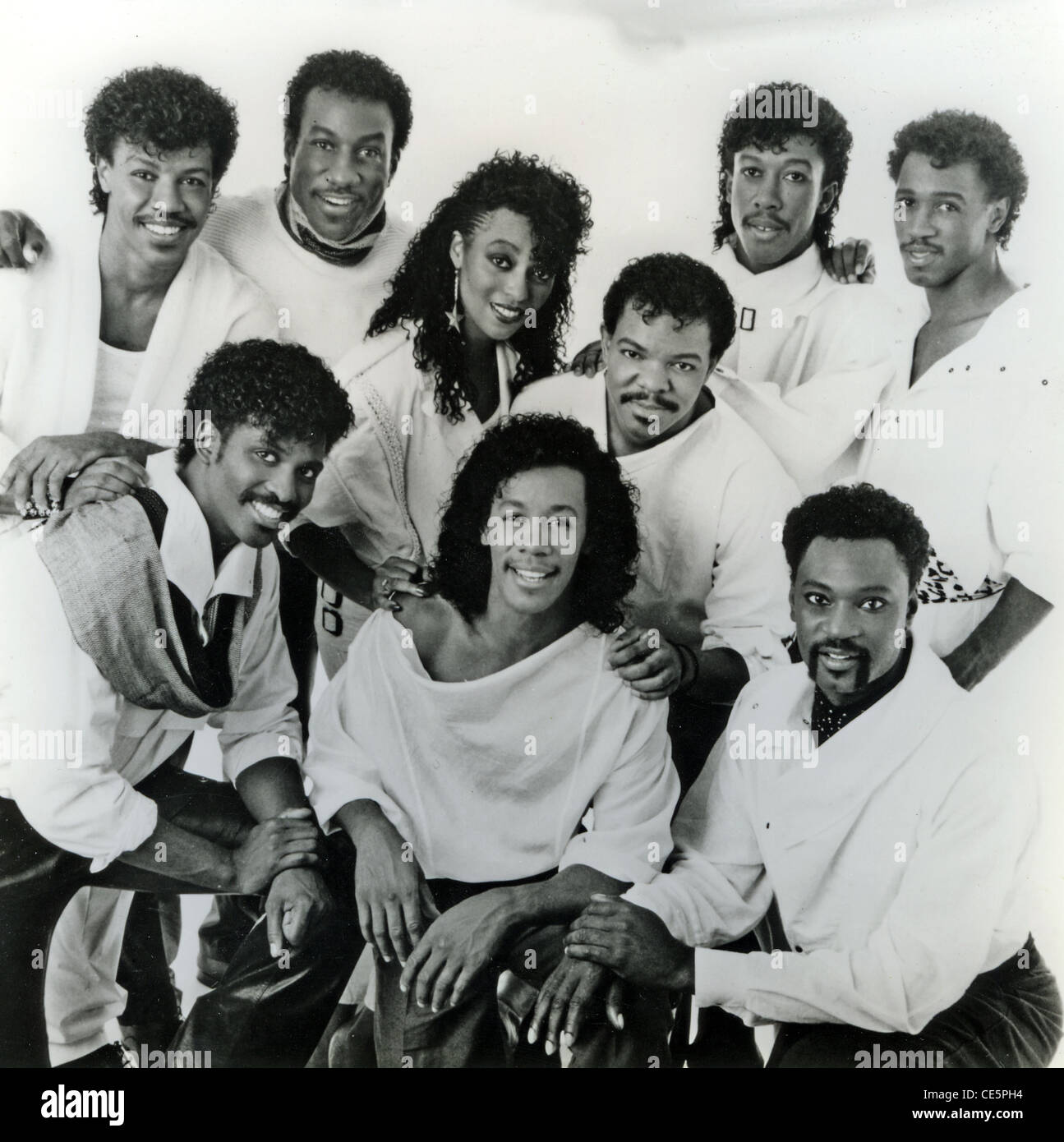 MIDNIGHT STAR  Promotional photo of US R&B and Funk group about 1985 Stock Photo