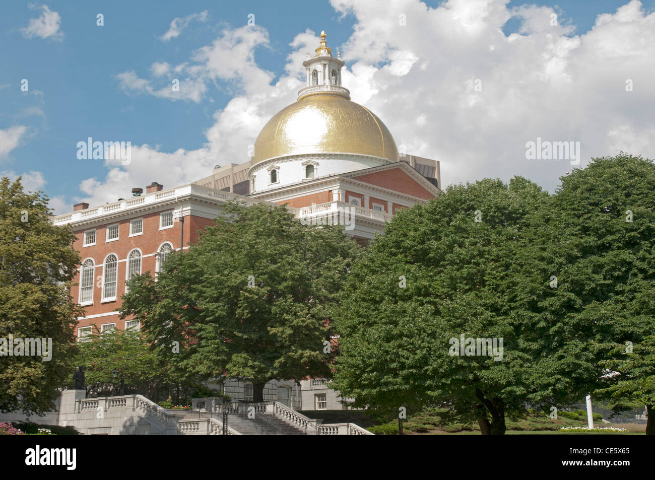 Massachusetts State House, Beacon Hill, Boston, Massachusetts, United States, USA, North America Stock Photo