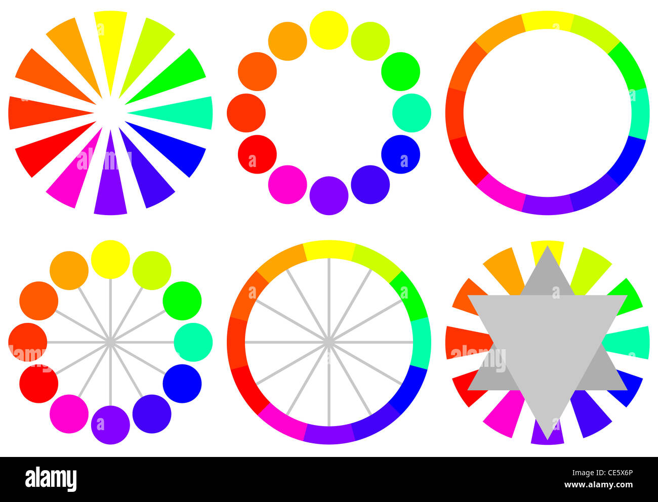 Twelve Part Rgb Color Wheel Color Wheel Sign Color Circle With