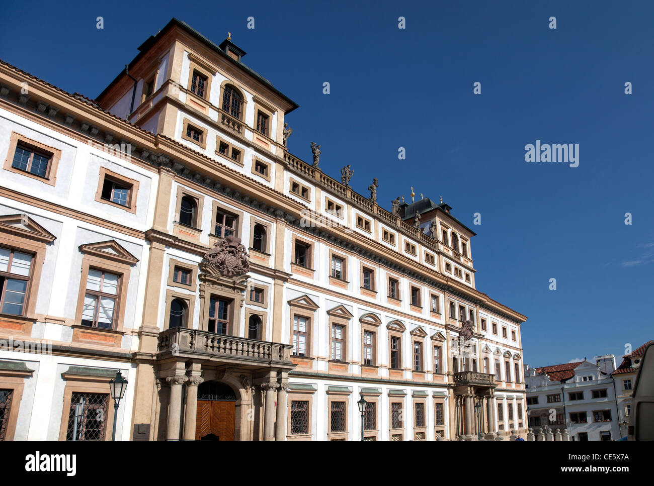 The Tuscany Palace at Hradcany Square Stock Photo