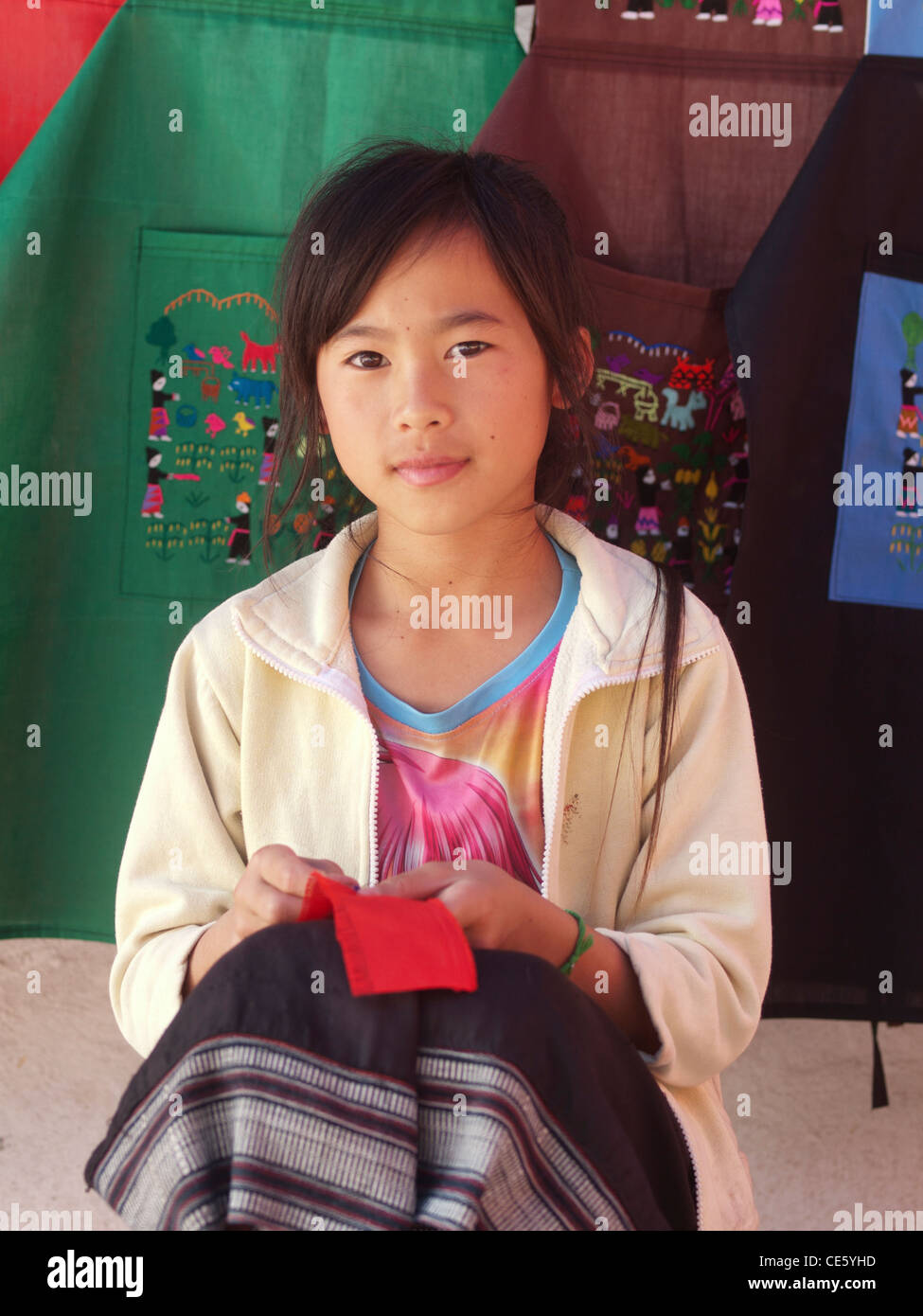 Young Lao girl Stock Photo