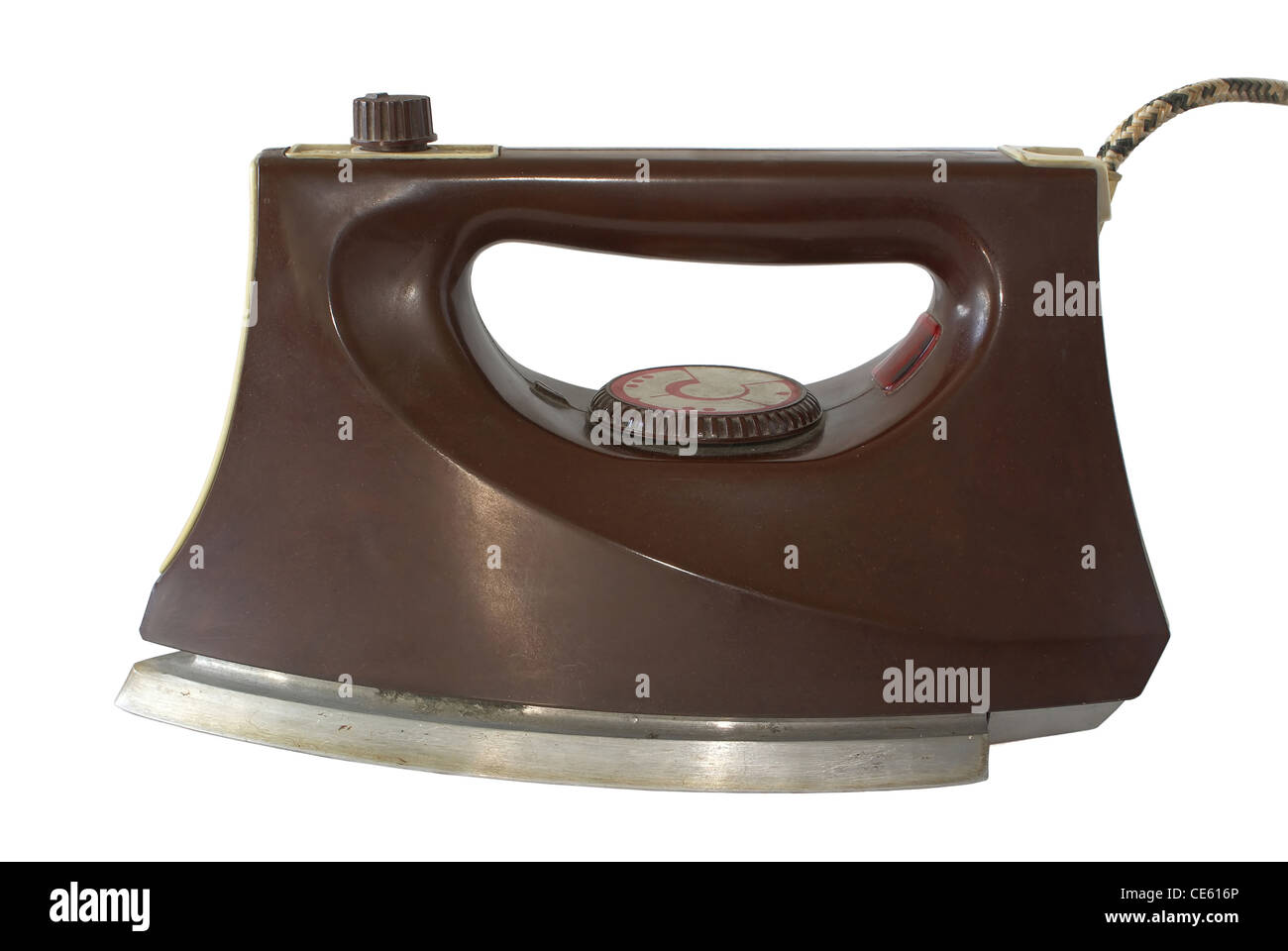 Old electric iron. Stock Photo