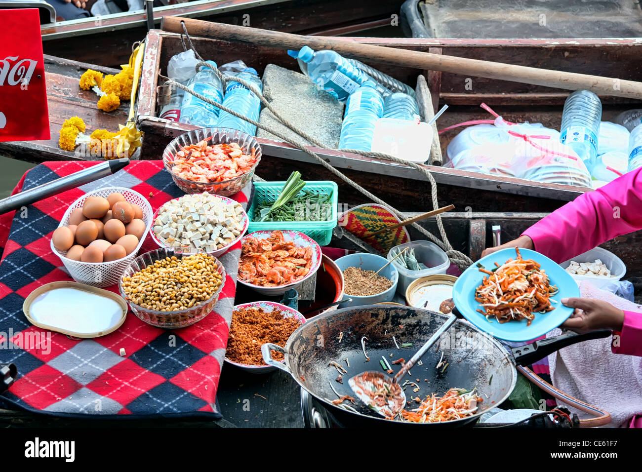 Amphawa Floating Market, Samut Songkram, Thailand Stock Photo