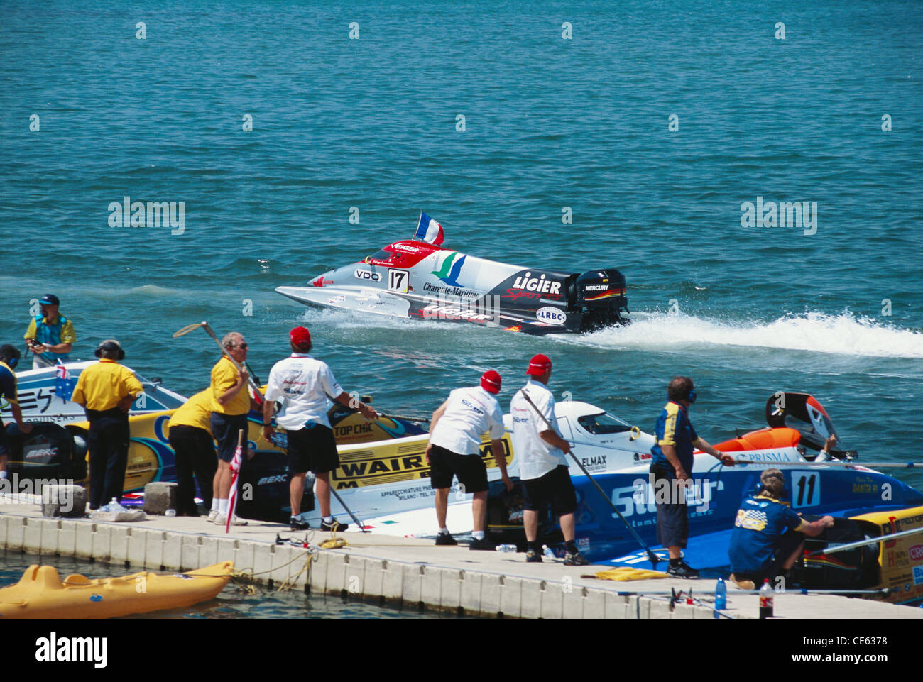 Formula powerboat Grandprix race ; Bombay Mumbai ; Maharashtra ; India Stock Photo