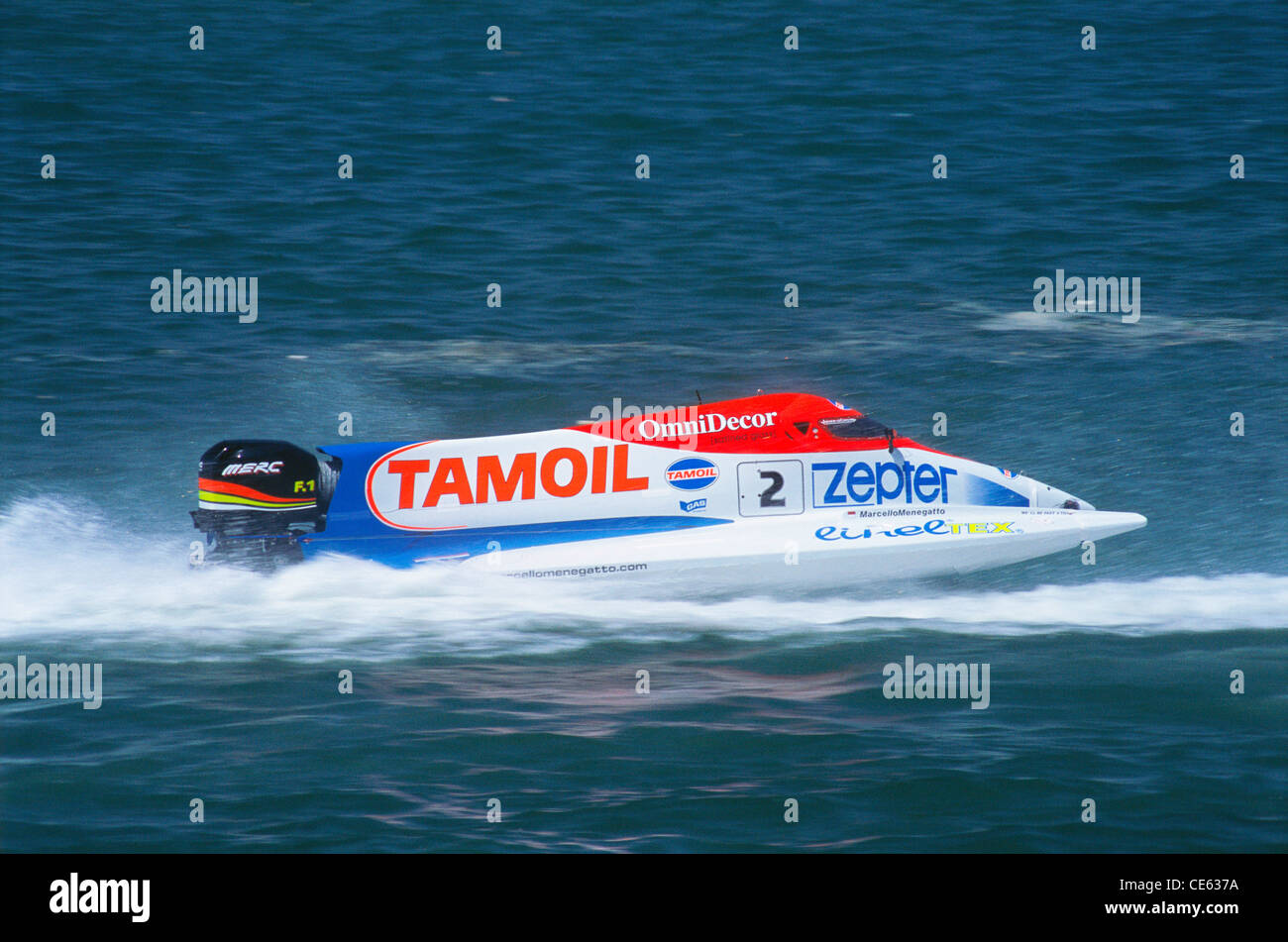 winner powerboat Grandprix race ; Bombay Mumbai ; Maharashtra ; India Stock Photo