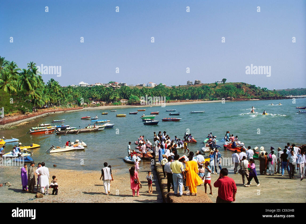 Water scooters in Goa Lagoons ; Dona Paula ; India Stock Photo Alamy