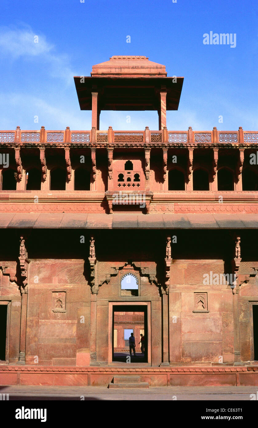 Agra fort inside ; Agra ; Uttar Pradesh ; India Stock Photo