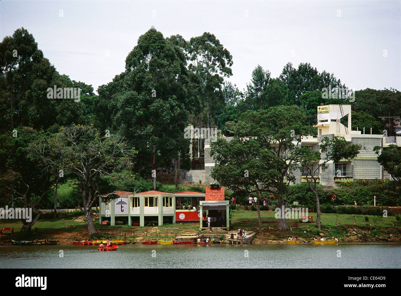 Boat house ; Yercaud lake ; hill station ; Yercaud ; Salem District