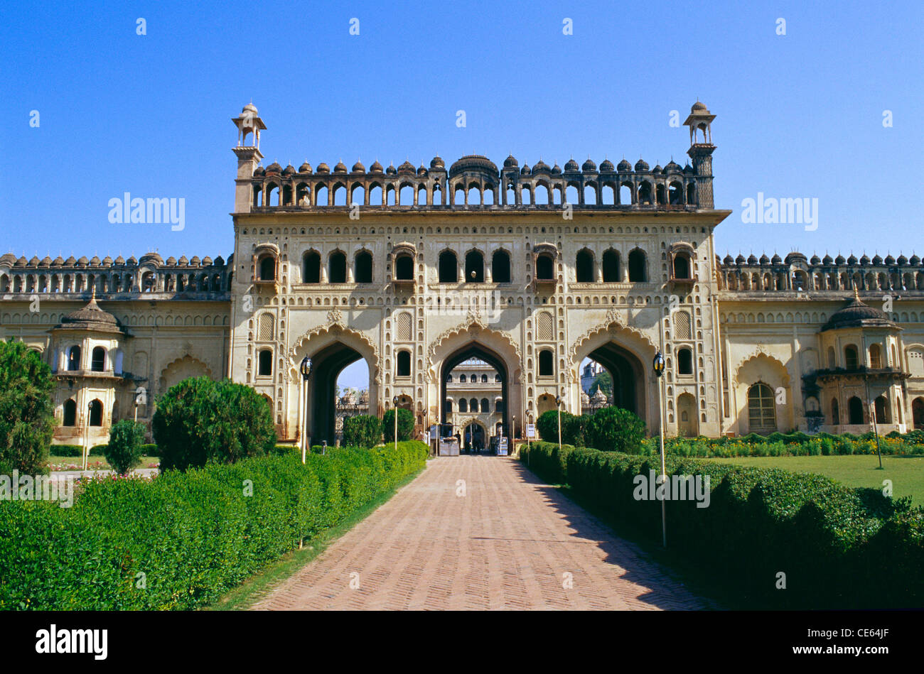Main Entrance Of Bara Imambara Asfi Mosque Lucknow Uttar Pradesh 