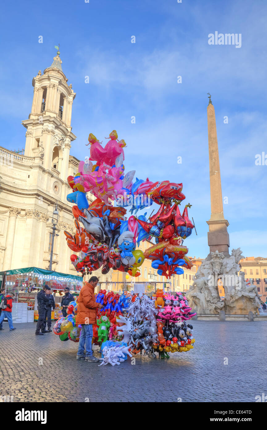 Italy Rome La Befana Piazza Navona Stock Photo - Alamy