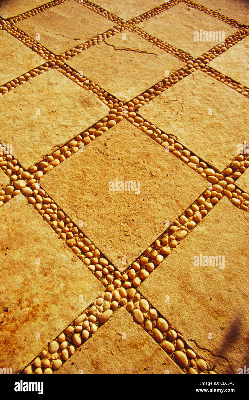 Stone flooring design Stock Photo Alamy