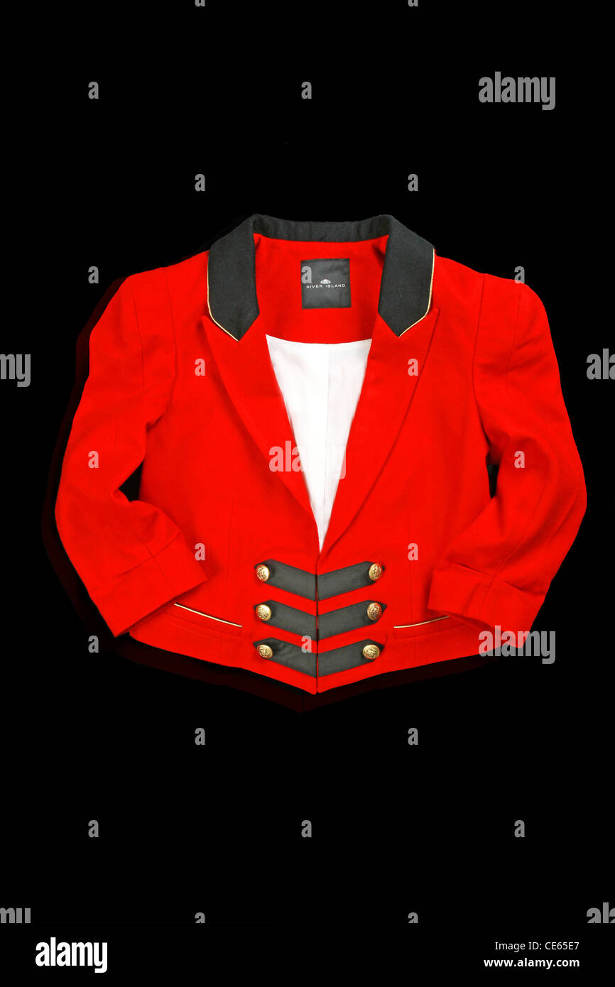 Red Military Style Jacket Stock Photo