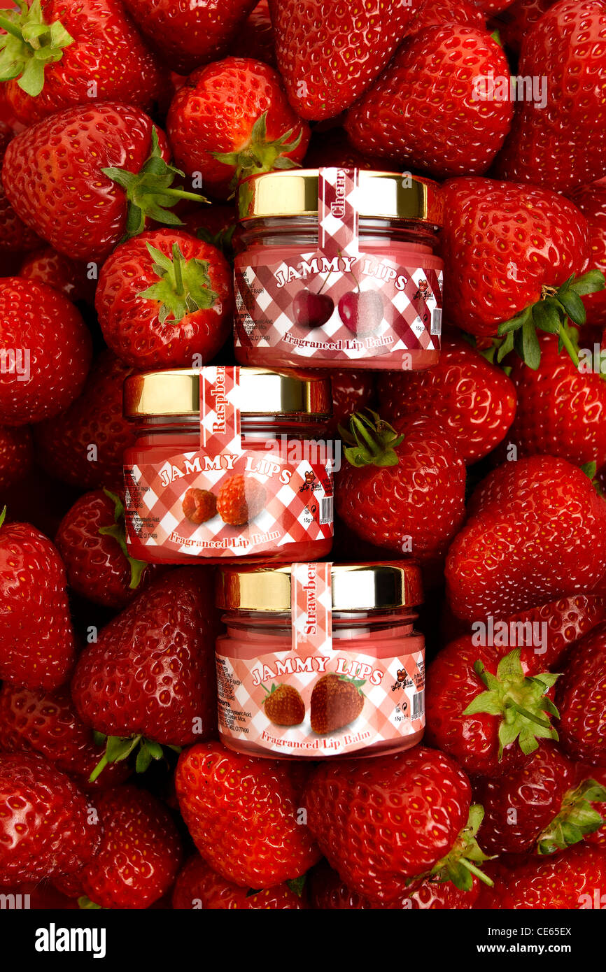 jammy lips, lip gloss Stock Photo