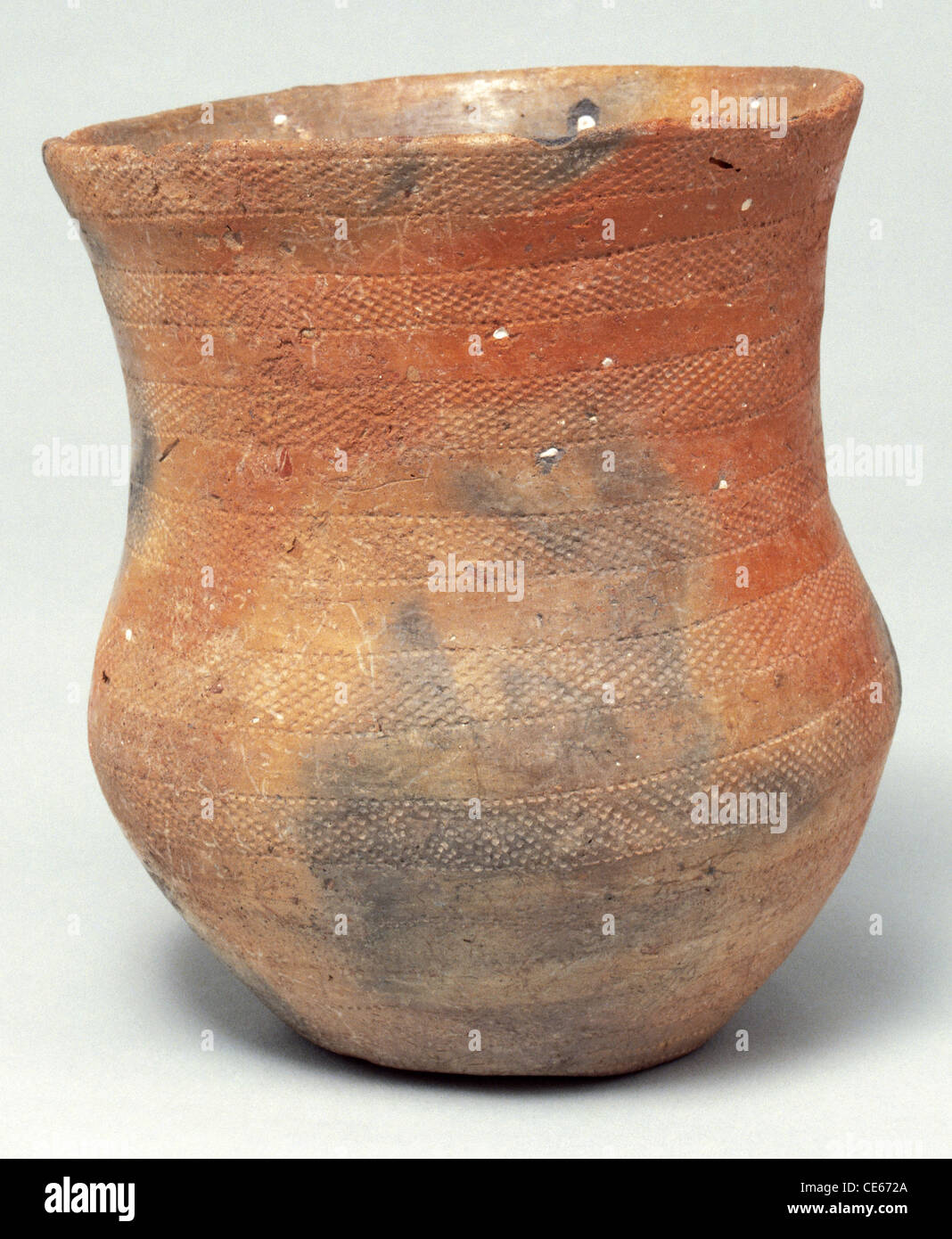 Prehistoric Art. Spain. Beaker culture (2500-1800 BC). It comes from Mallen. Museum of Zaragoza. Aragon. Stock Photo