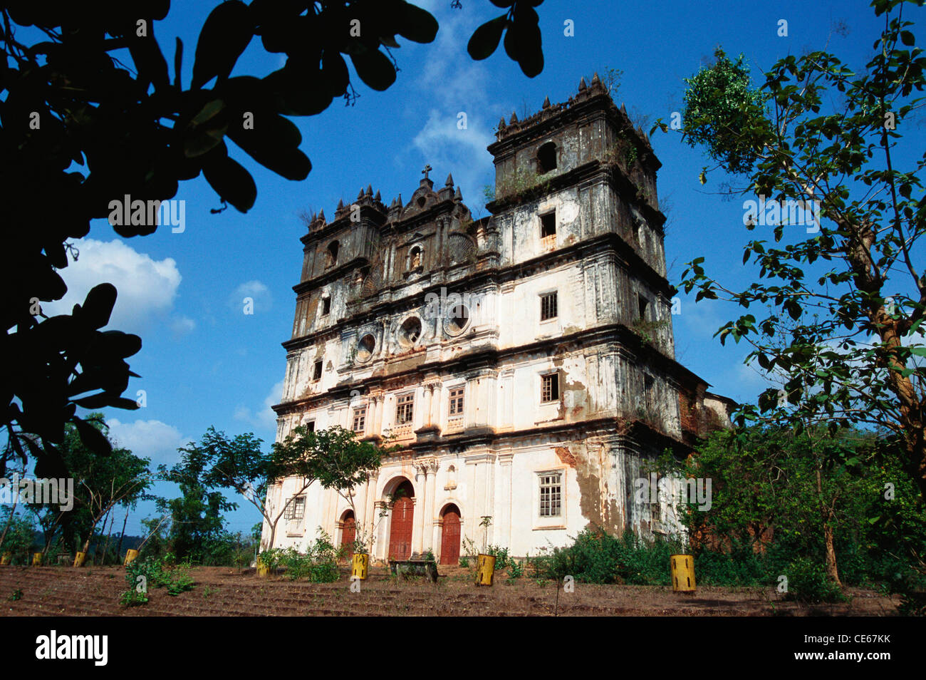 St. Anne's Church ; Church of St. Anne ; Talaulim ; Old Goa ; Goa ; India ; Asia ; Indian Churches Stock Photo